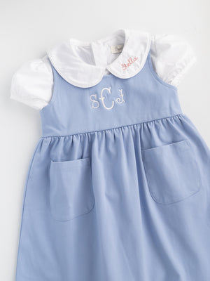 Dusty Blue Jumper Dress
