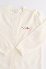 Scalloped Cardigan CREAM