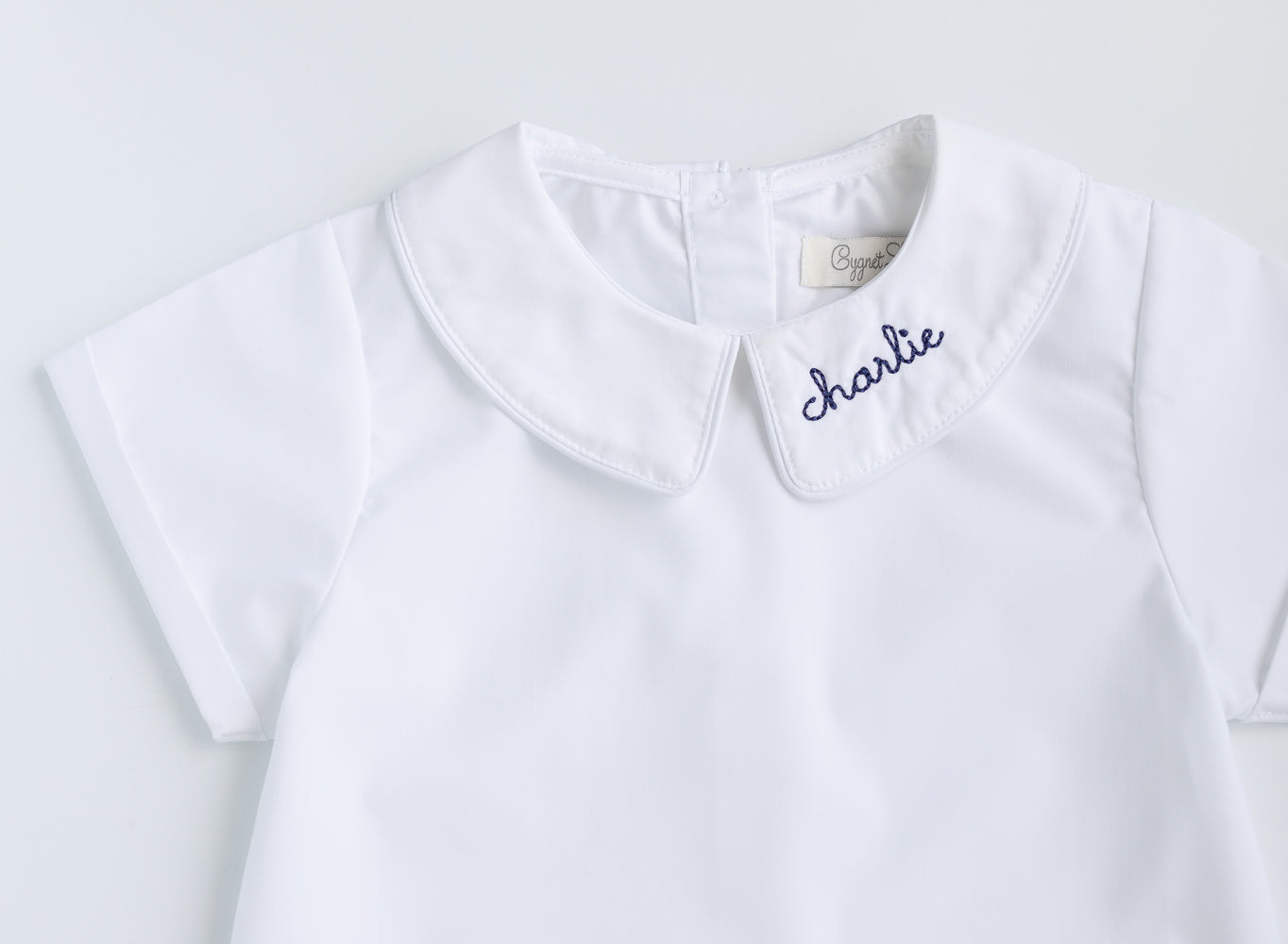 Boys Short Sleeve Eton Collar Blouse