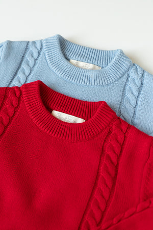 Cabled Pullover Sweater