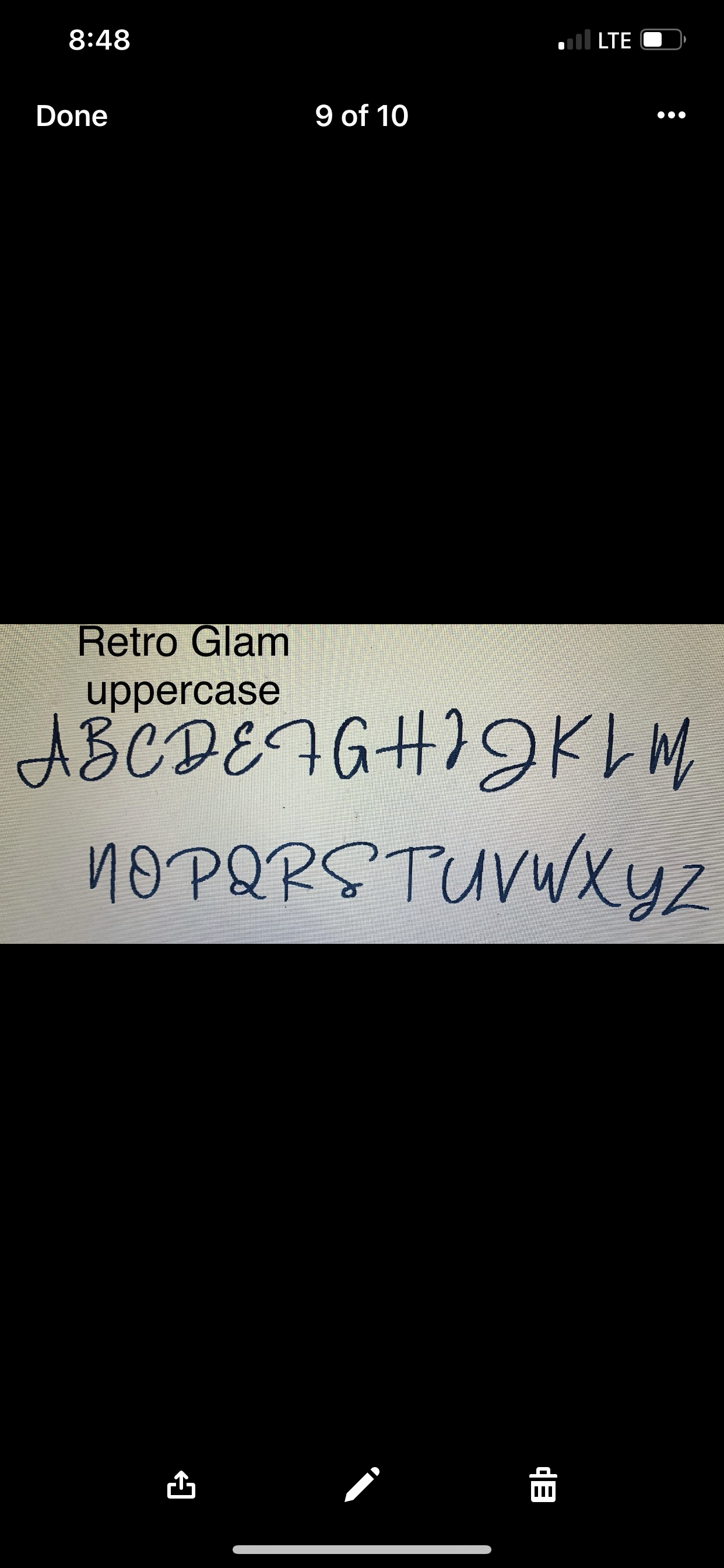 Showcase of Retro Glam Uppercase Font for Monogram