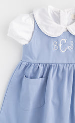 Dusty Blue Jumper Dress